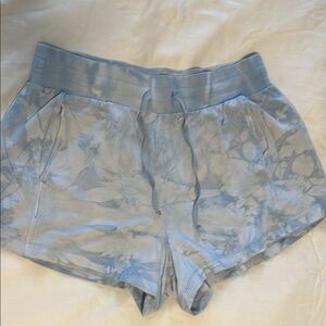 Women's Blue Tie-Dye Lounge Shorts | All in‎ Motion | Size Large